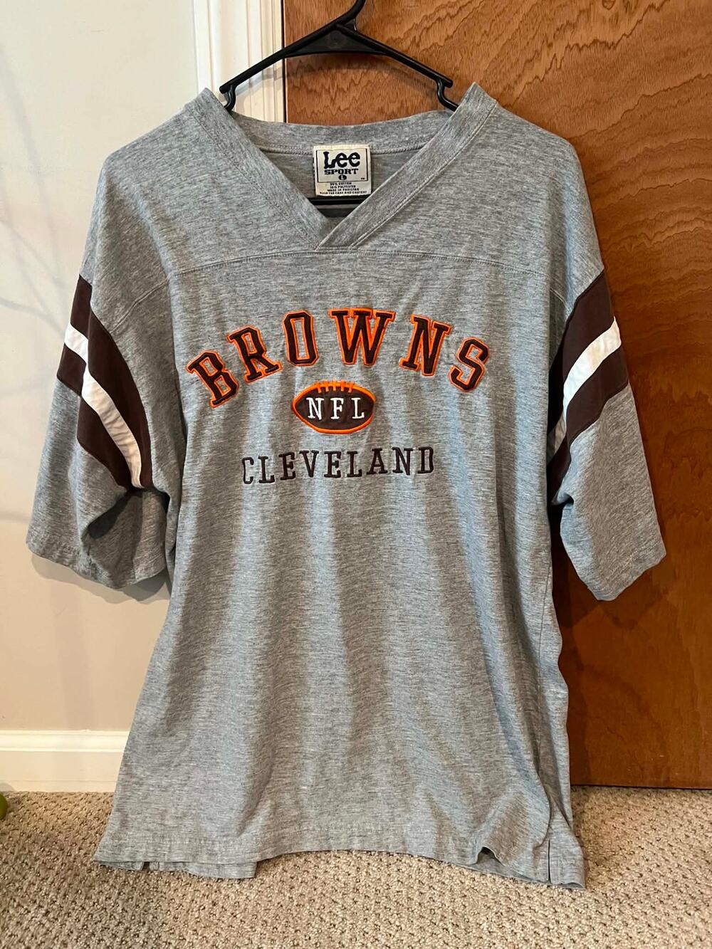 Vintage Lee Sport Cleveland Browns Embroidered T-Shirt